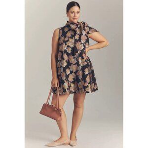 NWT Size M - The Caroline Sleeveless Tie-Neck Mini Dress by Maeve (NWT US$ 178)